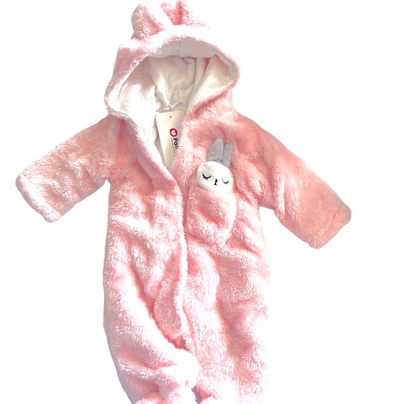 PatPat Other - Romper one piece jumper newborn bunny pink. Snap closer ankle to neck.